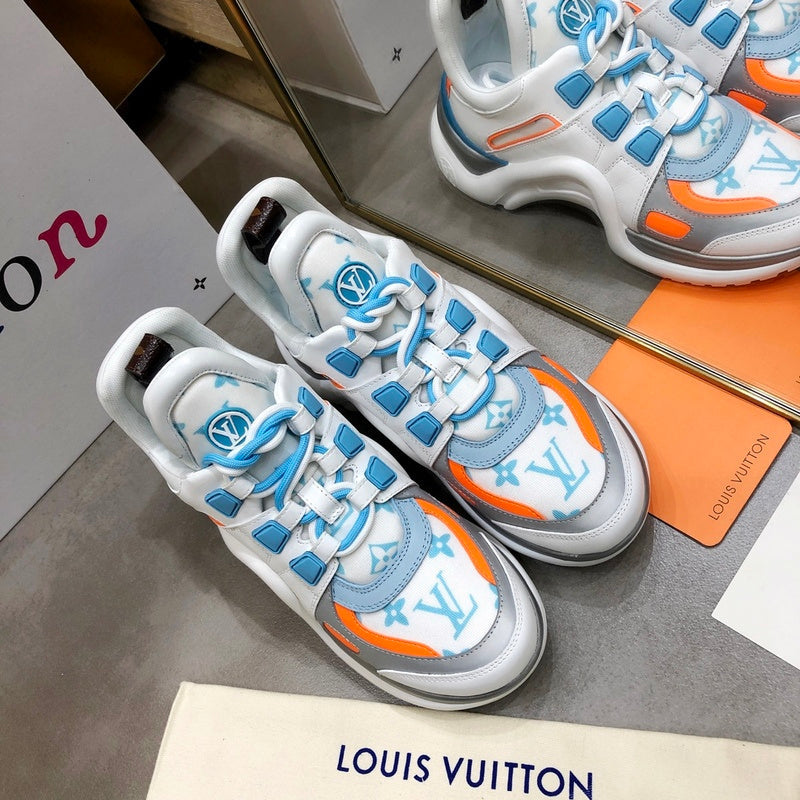 Louis Vuitton Grey Slip-On Sneakers - Detail Shot of Craftsmanship