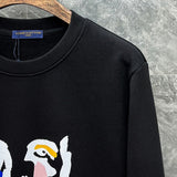 Front view of Louis Vuitton luxury clothing with tailored silhouette