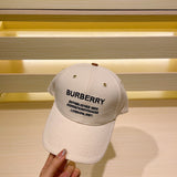 Close-up detail view of Burberry unisex cap