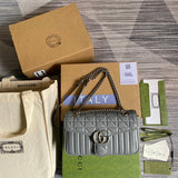 Front view of premium classic women's handbag – women's statement bag