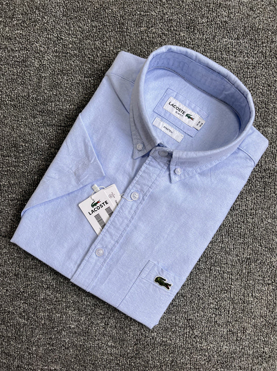 Back view of Lacoste luxury clothing with logo-detail design