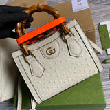 Back view of classic signature women's handbag – women's luxury handbag