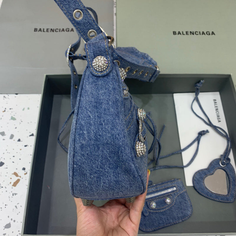 Structured Premium PU Leather Handbag - Chic Everyday Appeal | Women's Fashion Handbag #359 - back view (image 4) of designer-inspired handbag