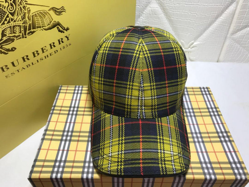 Front view of Burberry unisex cap