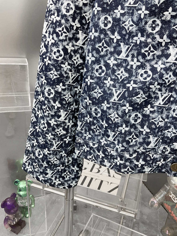 Back view of Louis Vuitton luxury clothing with everyday silhouette