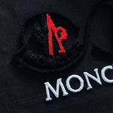 Full styled look of Moncler luxury clothing with everyday silhouette