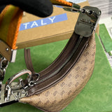 Side profile of signature structured women's handbag – women's statement bag