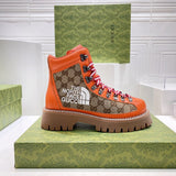 Gucci Luxury sneakers in tonal black chunky sole construction front view