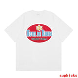 Back view of Rhude luxury clothing with logo-detail design