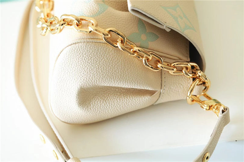  Polished carryall bag carried on shoulder