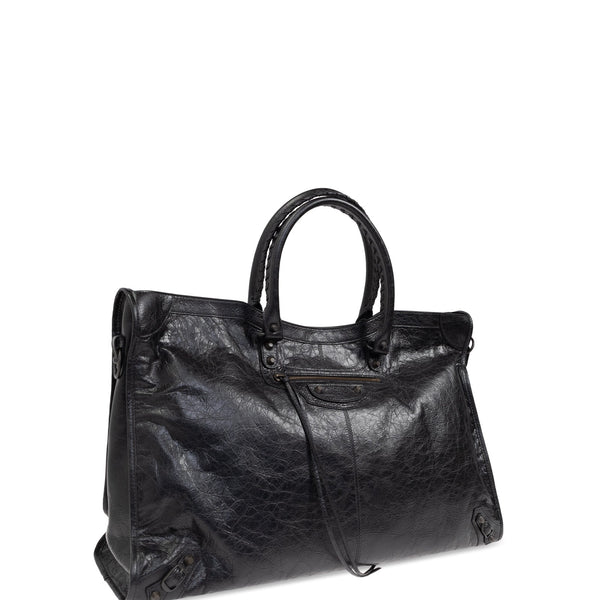 Balenciaga Bags? BALENCIAGA Luxe Lamb Leather Handbag for Men Premium Designer Shoulder Bag