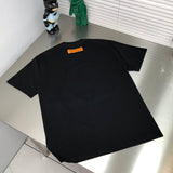 Front view of Louis Vuitton cotton t-shirt with label-forward styling