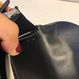 Back view of premium polished women's handbag – women's designer-style accessory