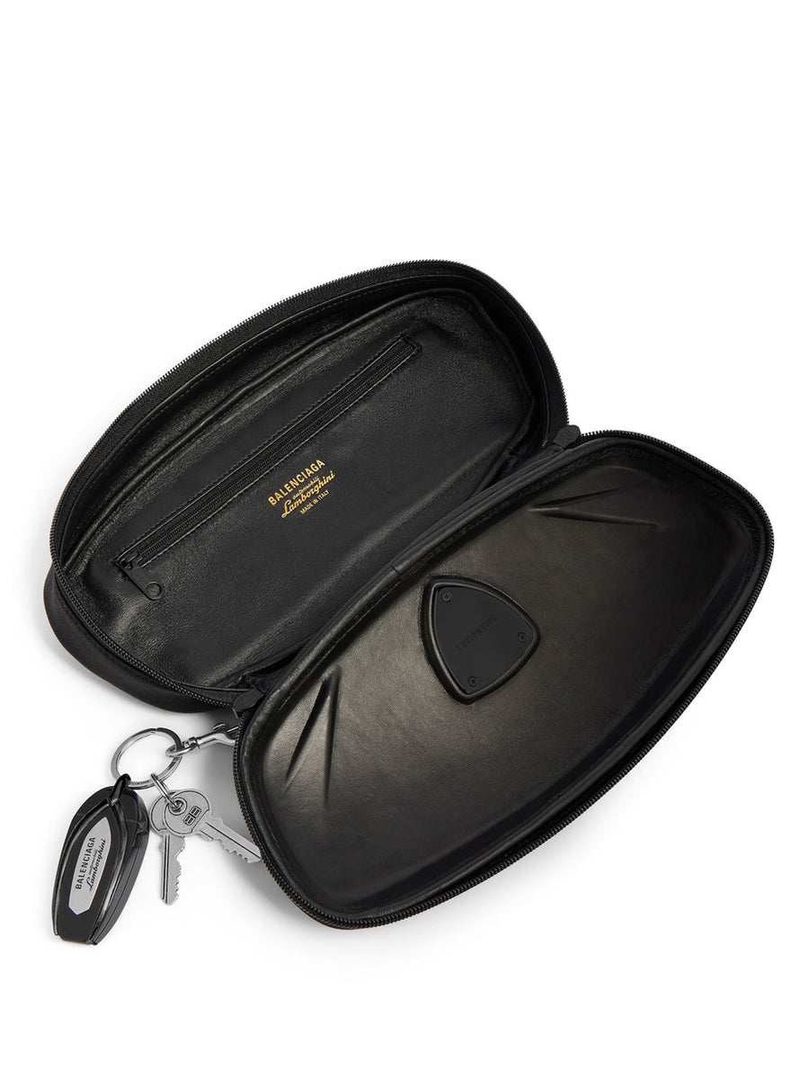 Balenciaga Bags? BALENCIAGA Automobili Mini Clutch with Charms Luxury Designer Leather Handbag