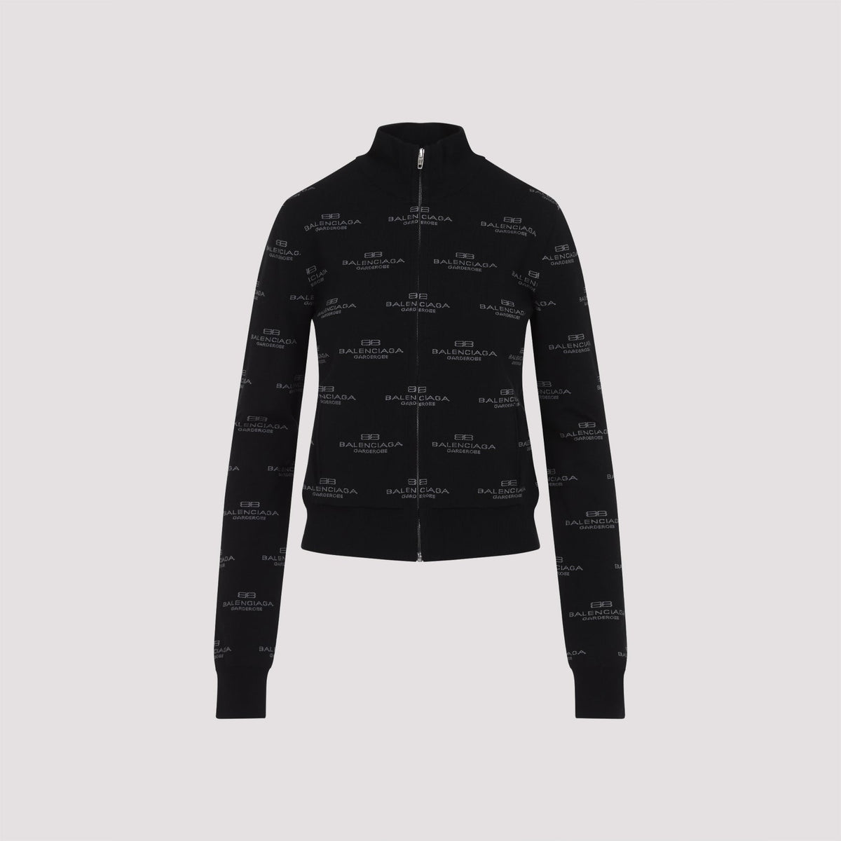 Balenciaga Sweaters? BALENCIAGA All-Over Zip-Up Cardigan Premium Casual Designer Knitwear