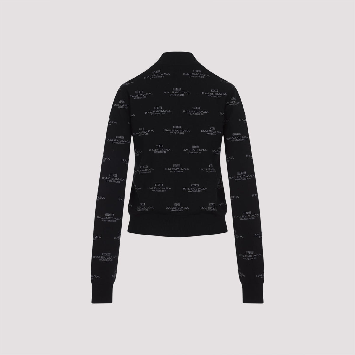 Balenciaga Sweaters- BALENCIAGA All-Over Zip-Up Cardigan Luxury Designer Knit Sweater