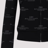 Close-up of Balenciaga jerseys & knitwear hardware and fine stitching