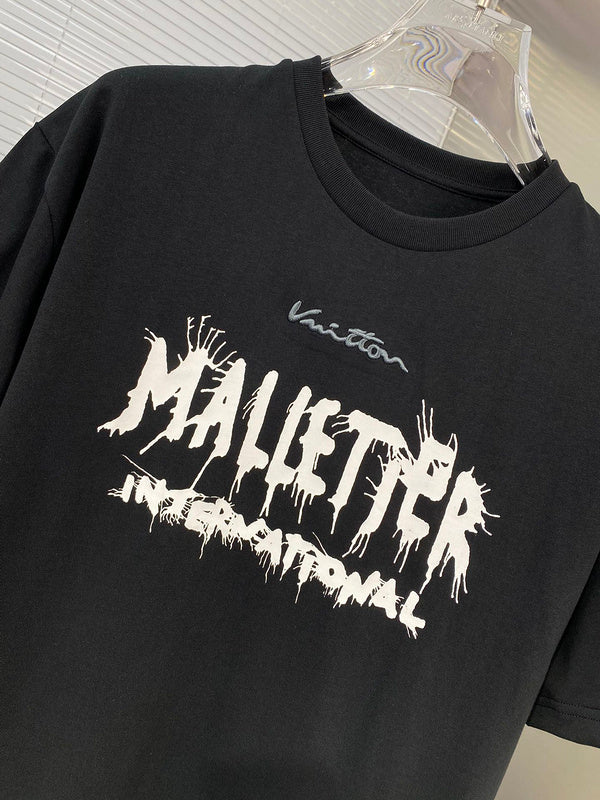 Flat lay presentation of Louis Vuitton cotton t-shirt with streetwear-inspired cut