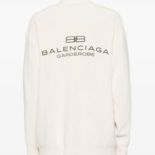 Balenciaga Sweaters- BALENCIAGA Intertwined Cotton-Polyester Sweater for Men Premium Casual Designer Knitwear