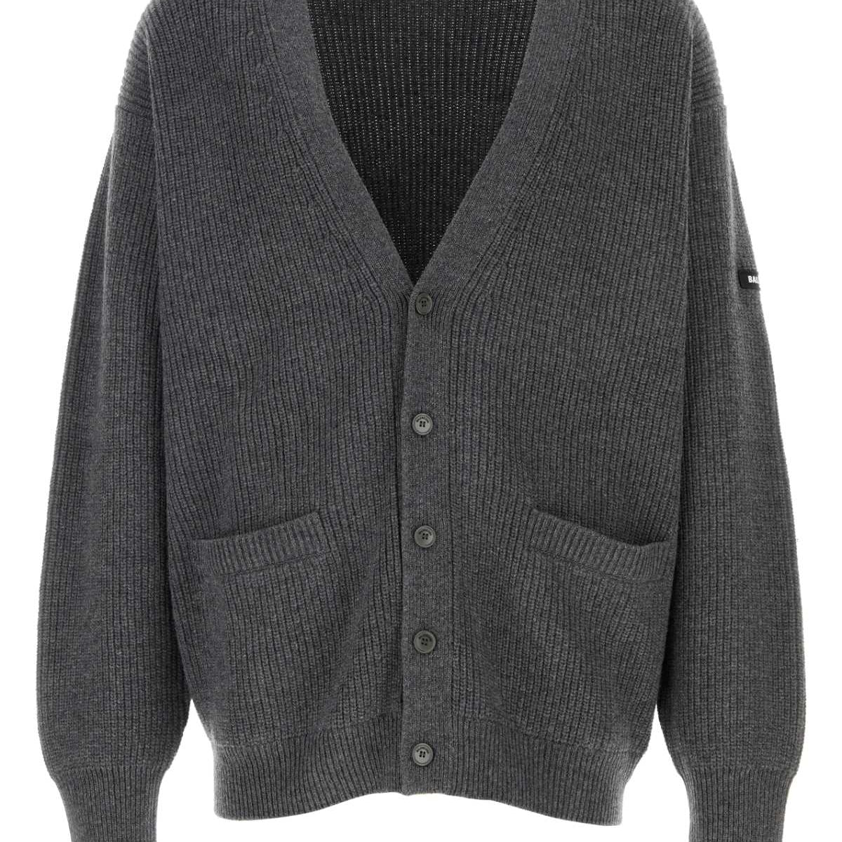 Balenciaga Sweaters? BALENCIAGA Wool Cardigan for Men - SS25 Collection Premium Casual Designer Knitwear