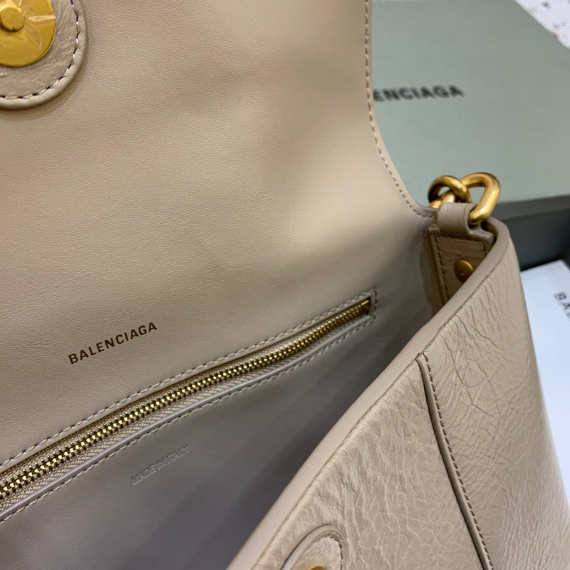Structured Premium PU Leather Handbag - Signature Hardware Accents | Women's Designer-Inspired Purse #267 - texture close-up (image 9) of designer-inspired handbag