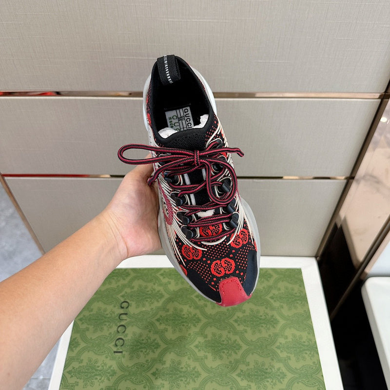 Gucci two-tone luxury sneakers view 7 minimalist modern build