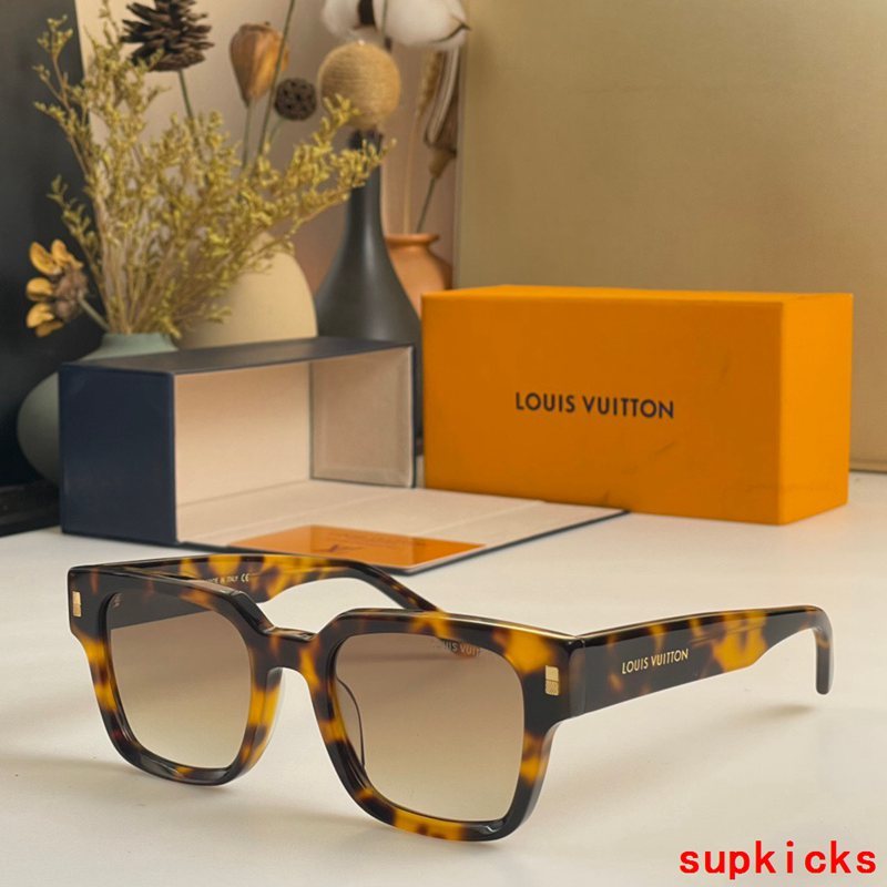Angled view of Louis Vuitton unisex sunglasses