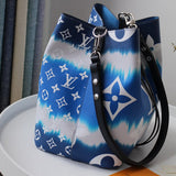 Back view of structured modern women's handbag – women's everyday handbag