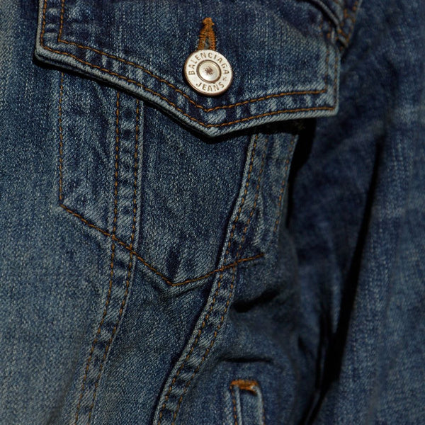 Balenciaga Jackets- BALENCIAGA Fitted Denim Jacket for Women Premium Casual Designer Jacket