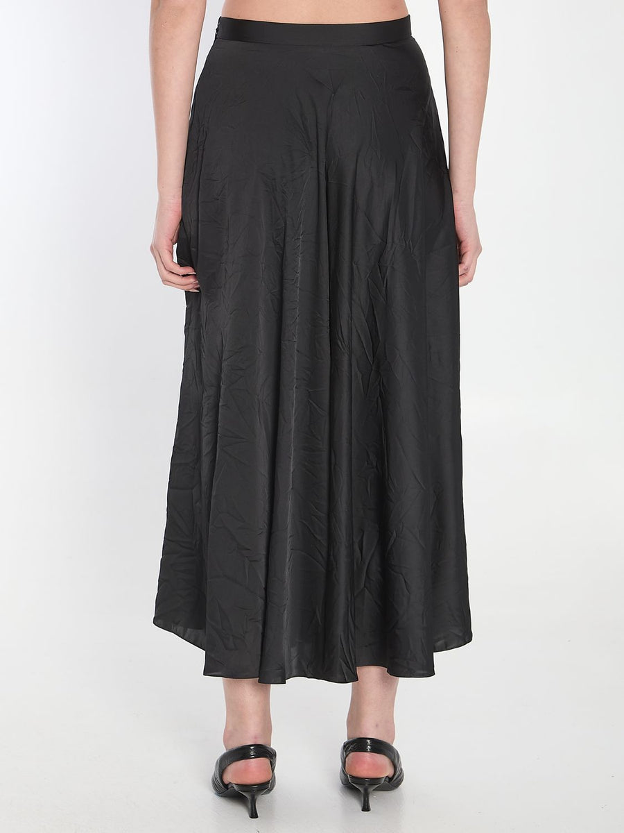 Close-up of Balenciaga skirts hardware and fine stitching