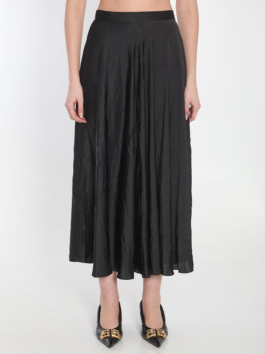 Balenciaga Skirts? BALENCIAGA Asymmetrical Midi Skirt Elegant Designer Casual Skirt