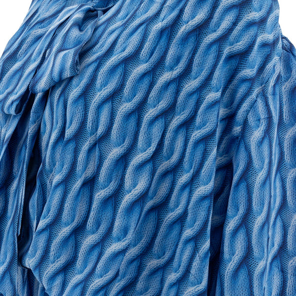 Balenciaga Sweaters? BALENCIAGA Cable Knit Print Midi Dress Premium Casual Designer Knitwear