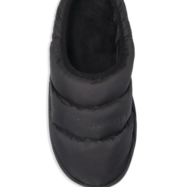 Balenciaga Shoes? BALENCIAGA Men's Polyamide and Fleece Alaska Slipper Luxury Lifestyle Designer Footwear