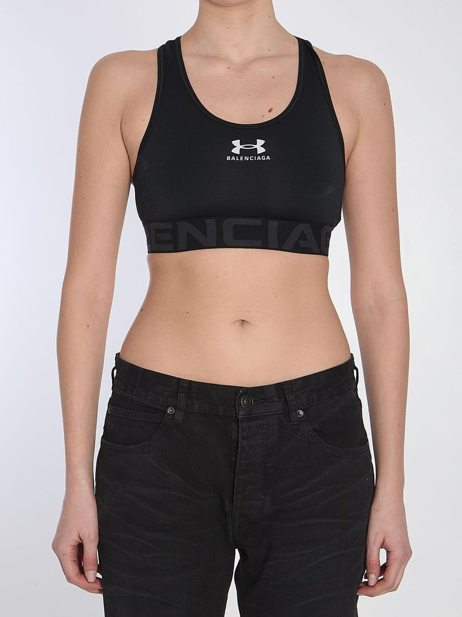 Balenciaga T-Shirts? BALENCIAGA Activewear Tech T-Shirt Bra for Women Premium Designer Cotton T-Shirt
