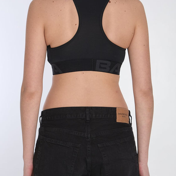 Balenciaga T-Shirts? BALENCIAGA Activewear Tech T-Shirt Bra for Women Premium Designer Cotton T-Shirt