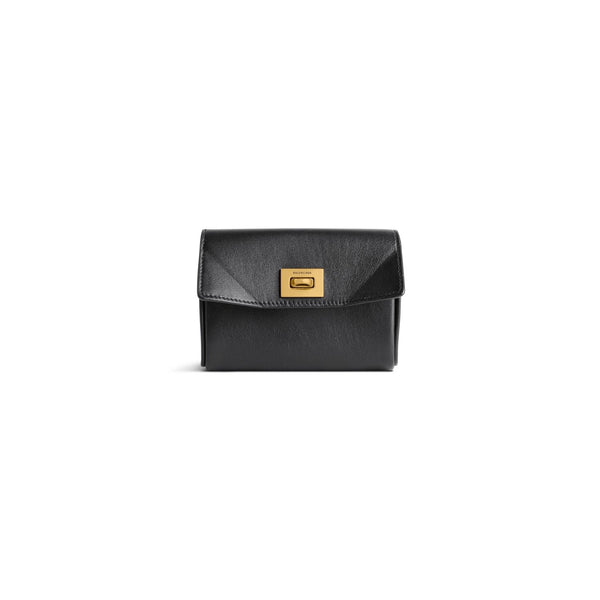 Balenciaga Wallets? BALENCIAGA Mini Rodeo Flap Card Holder Elegant Everyday Leather Wallet