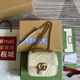 Side view of streamlined structured handbag