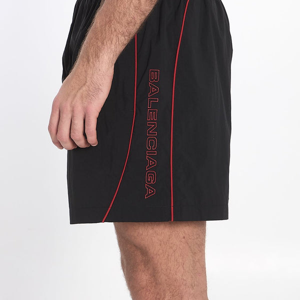 Balenciaga Pants? BALENCIAGA Mini Bermuda Shorts with Bold Logo - Men's Regular Fit Premium Designer Casual Trousers
