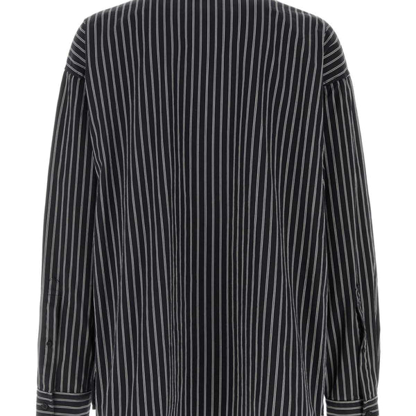Balenciaga Tops- BALENCIAGA Embroidered Poplin Oversize Shirt Premium Designer Casual Top