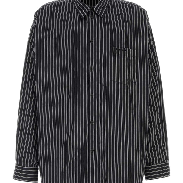 Balenciaga Tops? BALENCIAGA Embroidered Poplin Oversize Shirt Premium Designer Casual Top