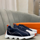 Hermès Red Loafer Flats - Lifestyle Styling Shot