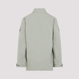 Close-up of Balenciaga outerwear hardware and fine stitching