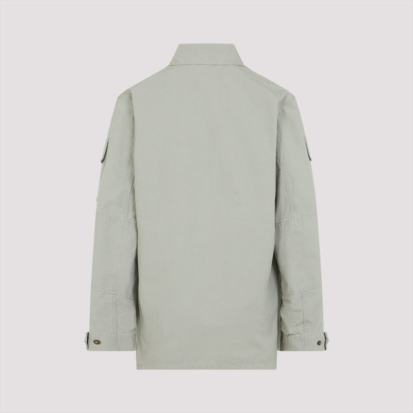 Balenciaga Jackets- BALENCIAGA Cotton Shirt Jacket for Men - SS25 Collection Luxury Designer Outerwear Jacket