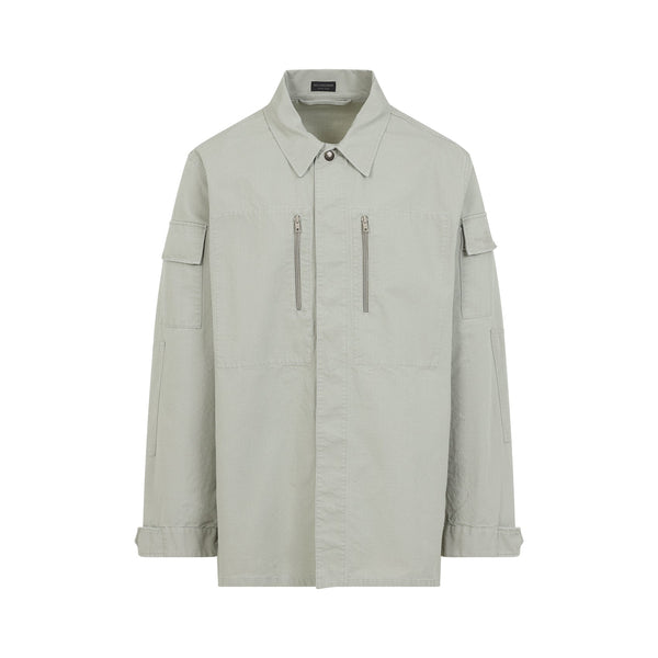 Balenciaga Jackets- BALENCIAGA Cotton Shirt Jacket for Men - SS25 Collection Luxury Designer Outerwear Jacket
