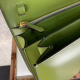 Top view of structured refined women's handbag – women's luxury accessory