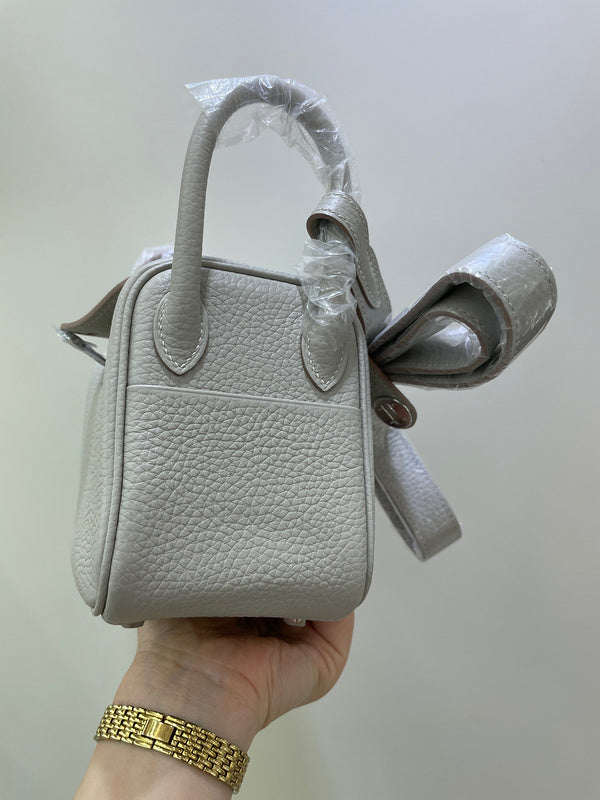 Close-up detail of tailored bag design