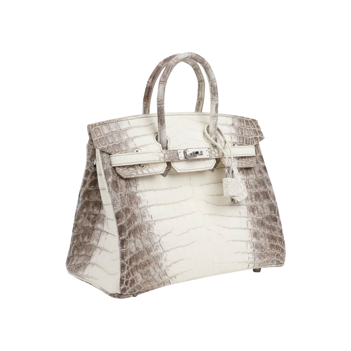 HermÃ¨s Birkin 25 Himalaya Niloticus Crocodile Palladium Hardware