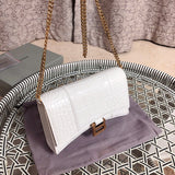 Interior view of chic polished women's handbag – women's statement bag
