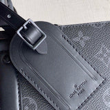 Side profile of elevated signature women's handbag – women's designer-style accessory