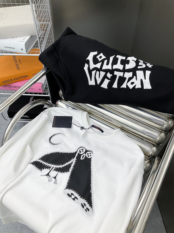 Side profile of Louis Vuitton luxury clothing with streetwear-inspired cut
